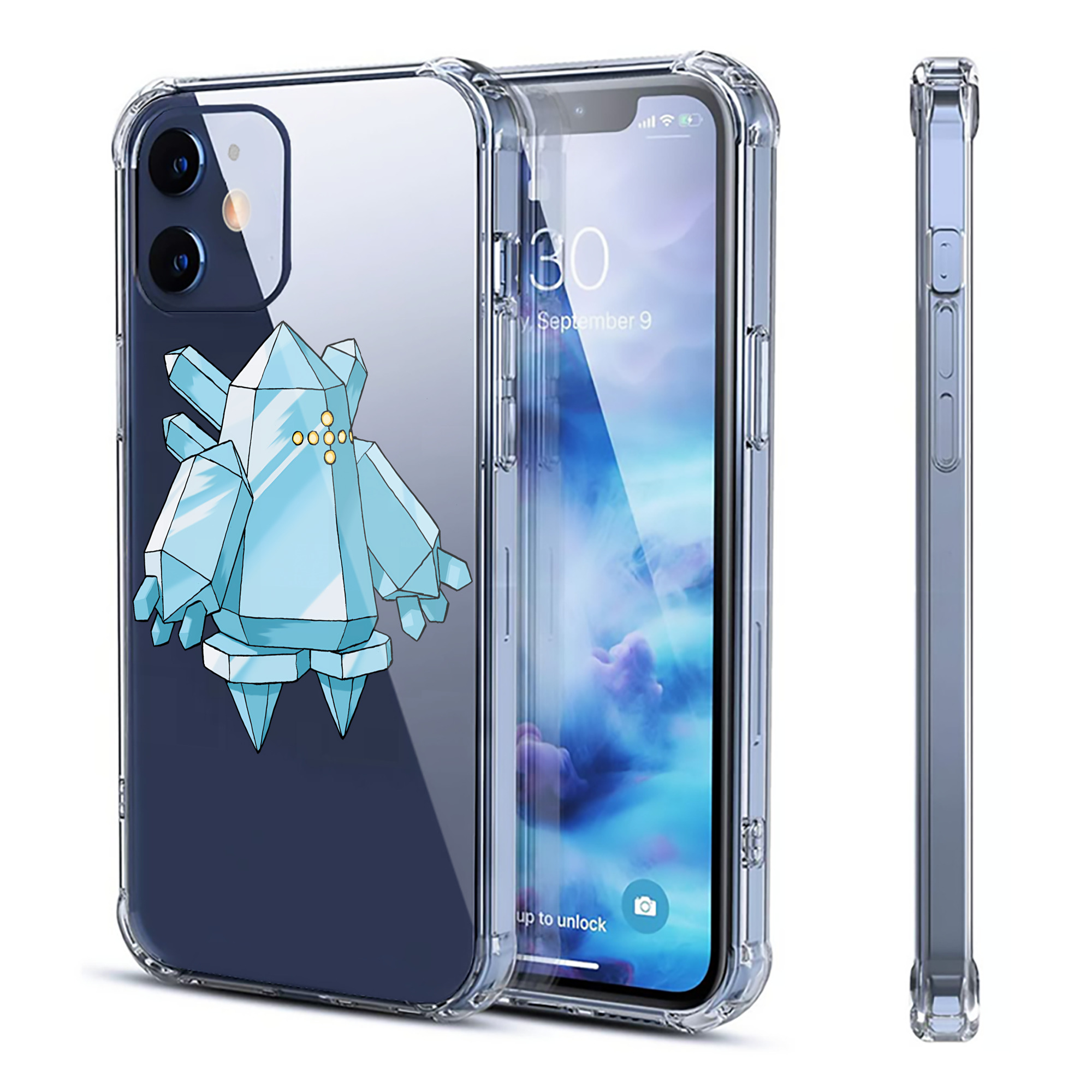 （画像用） ポケットモンスター Pokémon 【iPhone 12シリーズ対応】透明スマホケース（クリアソフトケース）